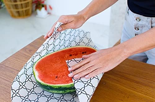 SuperBee Reusable Beeswax Bread Wrap, XXL, Meadow