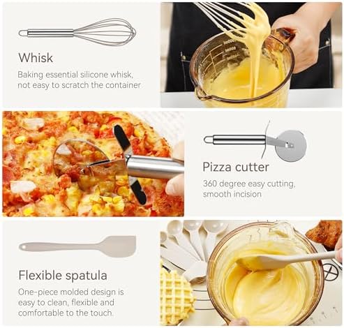 NCUE 35 Pcs Silicone Cooking Utensils Set, 446°F