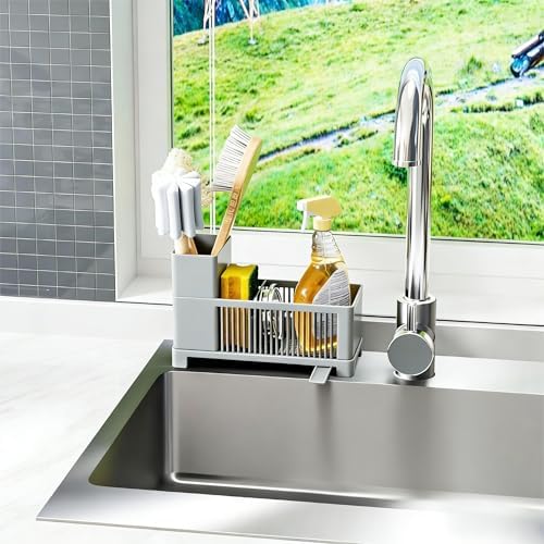 Kitchen Sink Organizer Caddy, Grey