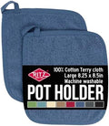 RITZ Cotton Potholder and Hot Pad 2-Pack, Federal Blue