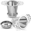 Stainless Steel Tea Infusers Set of 2 – Fine Mesh SUS 304 Loose Leaf