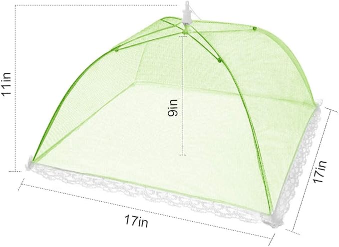 Pop-Up Mesh Screen Tent Umbrella, SPANLA 8 Pack Colored Food Cover Net - Image 3