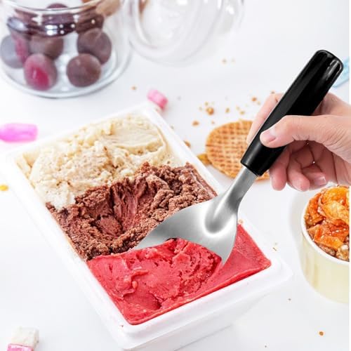 4 Pack Ice Cream Spade Heavy Duty - Stainless Steel Flat Ice Cream