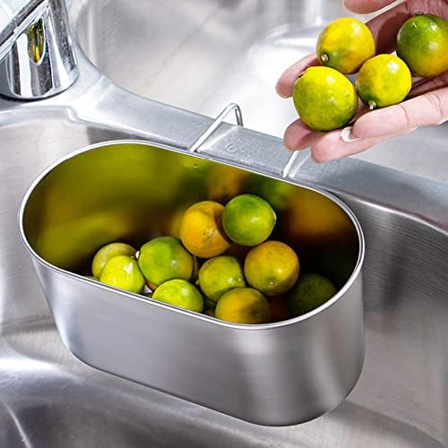 Stainless Steel Sink Drain Strainer Basket, Silver
