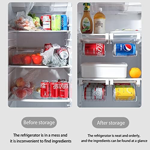 KAYKAI 2 PCS Hanging Soda Can Organizer for Refrigerator