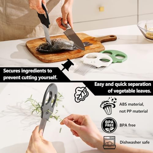 Stainless Steel Onion Cutter – Multi-Function Vegetable Cutter & Herb