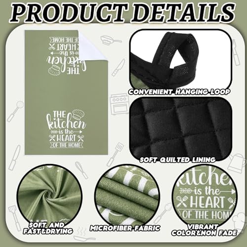 Sratte 6 Pcs Kitchen Decor Accessories Set, Kitchen, Green