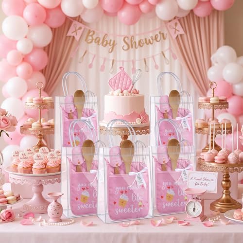 Teenyyou 6 Sets Baby Shower Prizes Potholder Spatula Spoon Whisk,Cake
