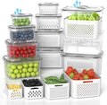 damynuo 10 Pack Fruit Storage Containers with Colander