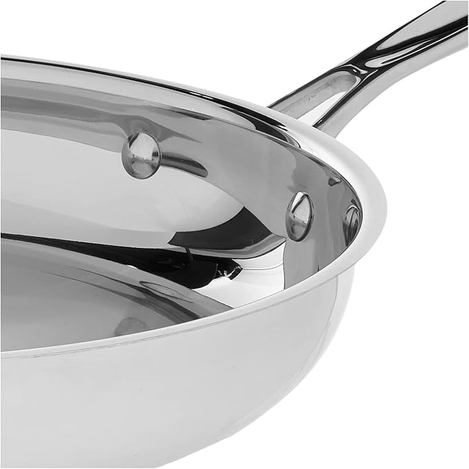 Cuisinart 10-Inch Open Skillet, Stainless Steel Skillet Large Kitchen Pan - Image 6