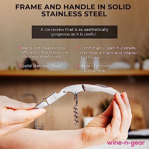 Prestige Waiters Wine Bottle Opener By Coutale Sommelier - Stainless