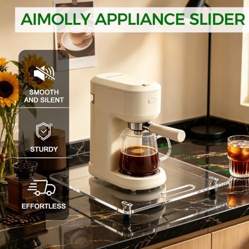 Acrylic Appliance Slider, 13" x 14", Clear