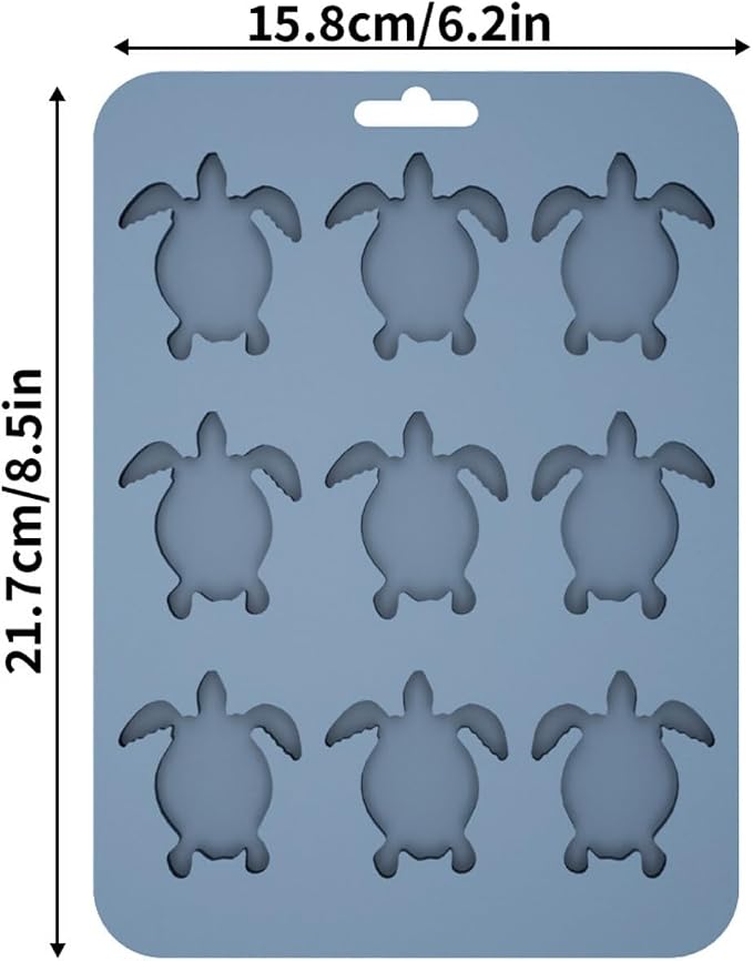 Ice Cube Mold Turtle Shaped Silicone Ice Cube Tray - Image 2