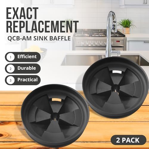 AR-PRO (2-Pack) Garbage Disposal Rubber Drain Insert - 3 3/8" Garbage