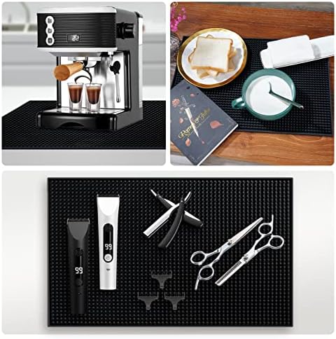 BARsics PVC Bar Service Mat for Cocktail Bartender 18x12 inches