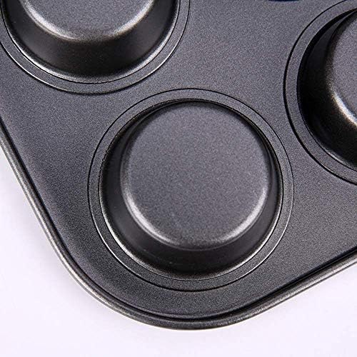 Kingrol 12-Cup Muffin & Cupcake Pans, Set of 3 Baking Pans, Non-stick