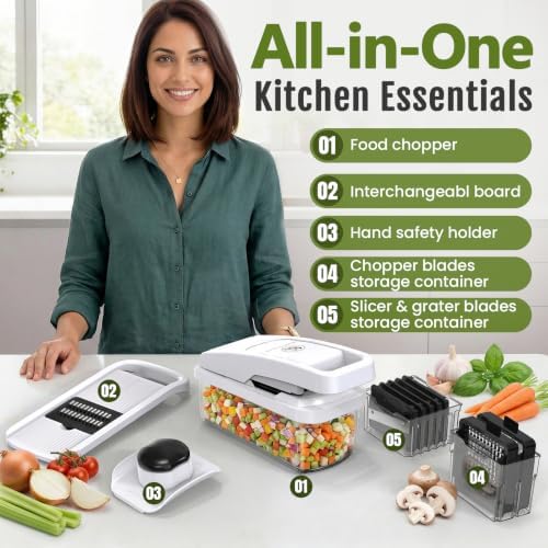 Vegetable Chopper and Mandoline Slicer