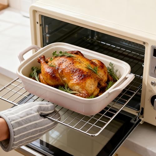 2.5 Qt Stoneware Casserole Dish with Lid