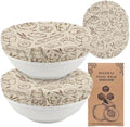 Britimes Beeswax Bowl Covers, 2 Pack