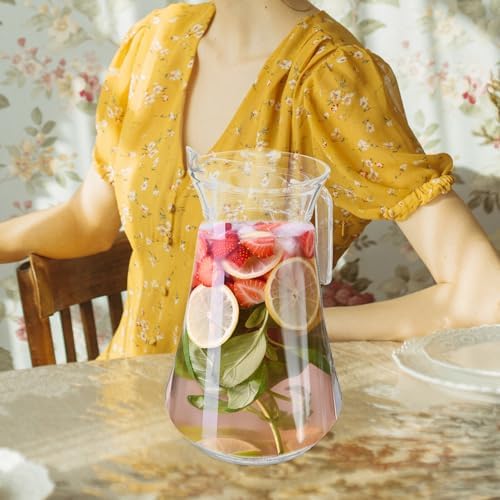 Healeved Water Jug Water Jug Kettle Acrylic Pitcher with Lid and Spout