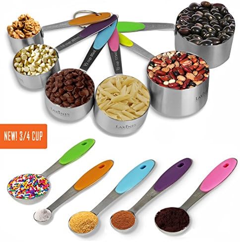 New Version! 11 Piece Measuring Cups And Spoons Set by Laxinis World