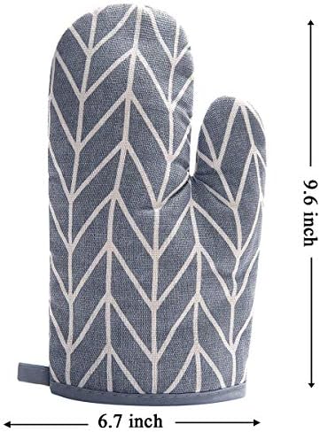WinChange Oven Mitts and Potholders Set, 4-Piece, Grey