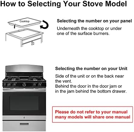 GE 30 inchGas Range Protectors - Non Stick Stove Protector for Gas