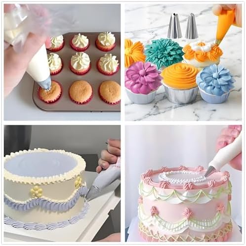 Cake Decorating Kit, 190 Pcs Baking Supplies (Pink)