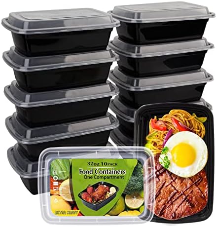 Meal Prep Containers, 10 Pack 32OZ Food Storage Containers with Lids