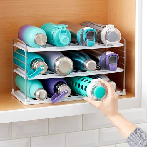 YouCopia UpSpace Water Bottle and Travel Mug Cabinet Organizer