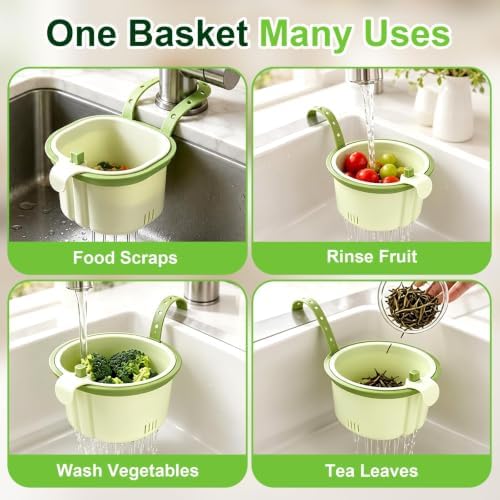 Hanging Sink Strainer Basket, Green