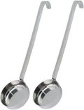 2 Pcs 3 oz Silver 10.55 Inch Stainless Steel 201,Silver