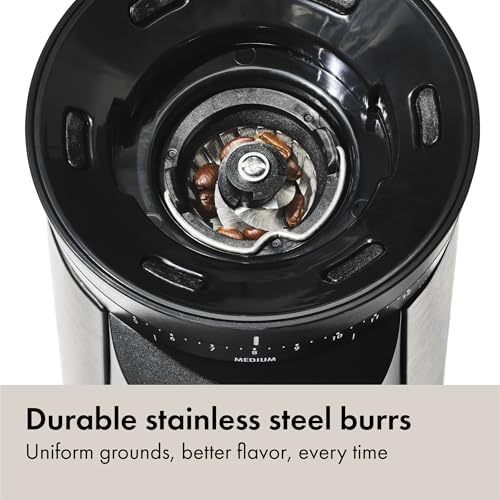 OXO Brew Conical Burr Coffee Grinder, 12 Oz, Silver