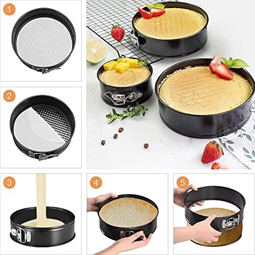 Springform Cheesecake Pan Set & Cake Turntable & Decorating Kit
