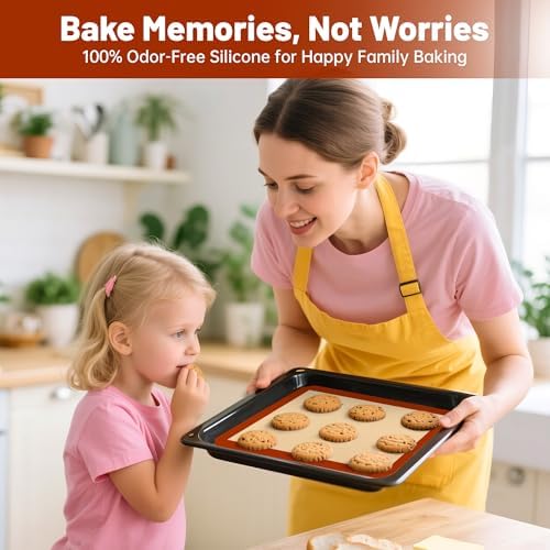 Silicone Baking Mat Set, 5-Piece, Round & Square