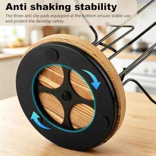 360° Rotating Mug Tree, Large Cup Mug Holder with 8 Hooks