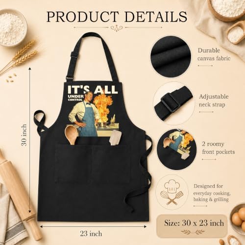 Sarcastic Funny Man Cooking Apron with Pockets