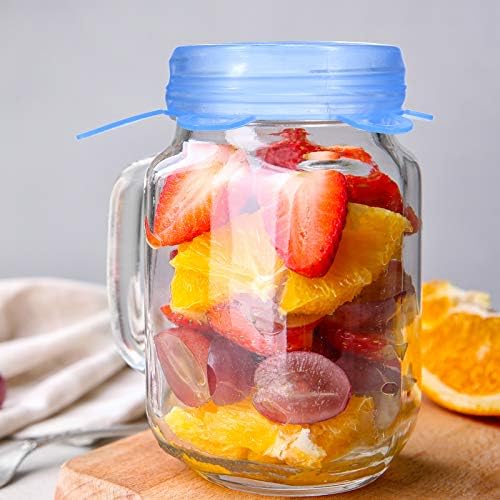 Patelai Silicone Stretch Can Lids, 24 Pcs