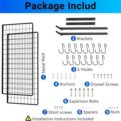 Miyili 30-Inch Kitchen Pot Rack with 15 Hooks, Wall Mounted Hanging Rack for Storage Organizer, 2-Tier Pots Hangers Shelf (Matte Black)