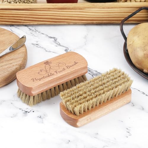 2 Pack Vegetable Scrubber, Veggie Potato Fruit Brush for Food
