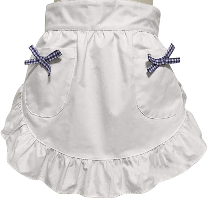 CRB Fashion Waist Apron Kitchen Cooking Restaurant Cotton Bistro Half Aprons by CBTRFashion