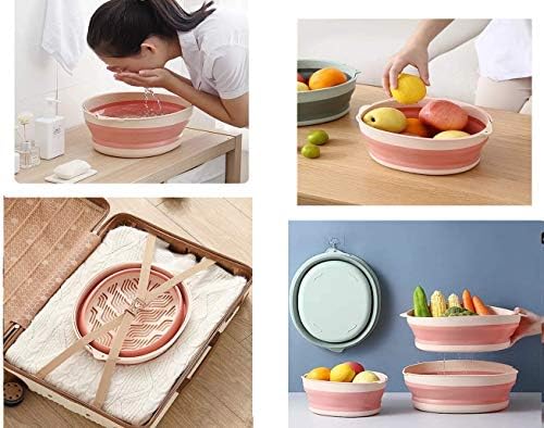 2-in-1 Creative Collapsible Silicone Large Colander Washing Fruits