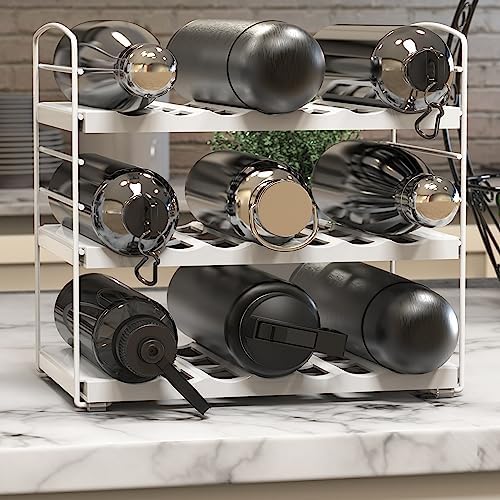 Simple Houseware Water Bottle Travel Mug Cabinet Adjustable Storage