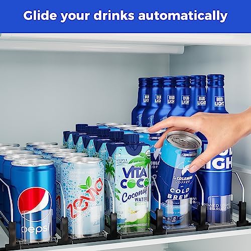 Puricon 2-Pack Soda Can Organizer for Refrigerator