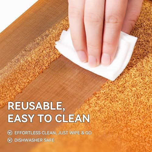 3Pcs Reusable Teflon Parchment Paper Baking Sheets, 12x16 inch Baking