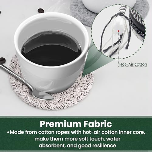 Drink Coasters with Holder, Set of 6