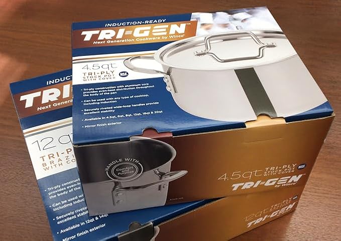 WINCO Tri-Ply Stock Pot - Image 7