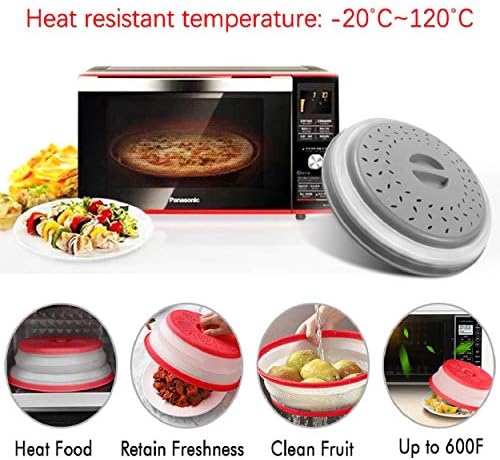 MMDcase [2 Pack]Microwave Splatter Cover Vented Collapsible Microwave