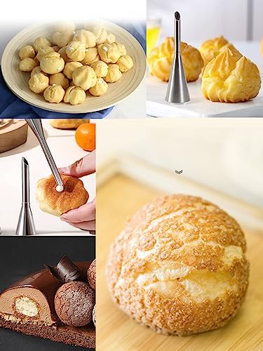 Donut Filler Injector Set, Bismark Piping Tips for Pastry Cream