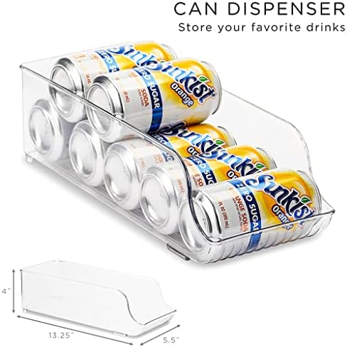 Sorbus Fridge Organizers and Storage Bins for Pantry & Fridge (6 Piece Set)